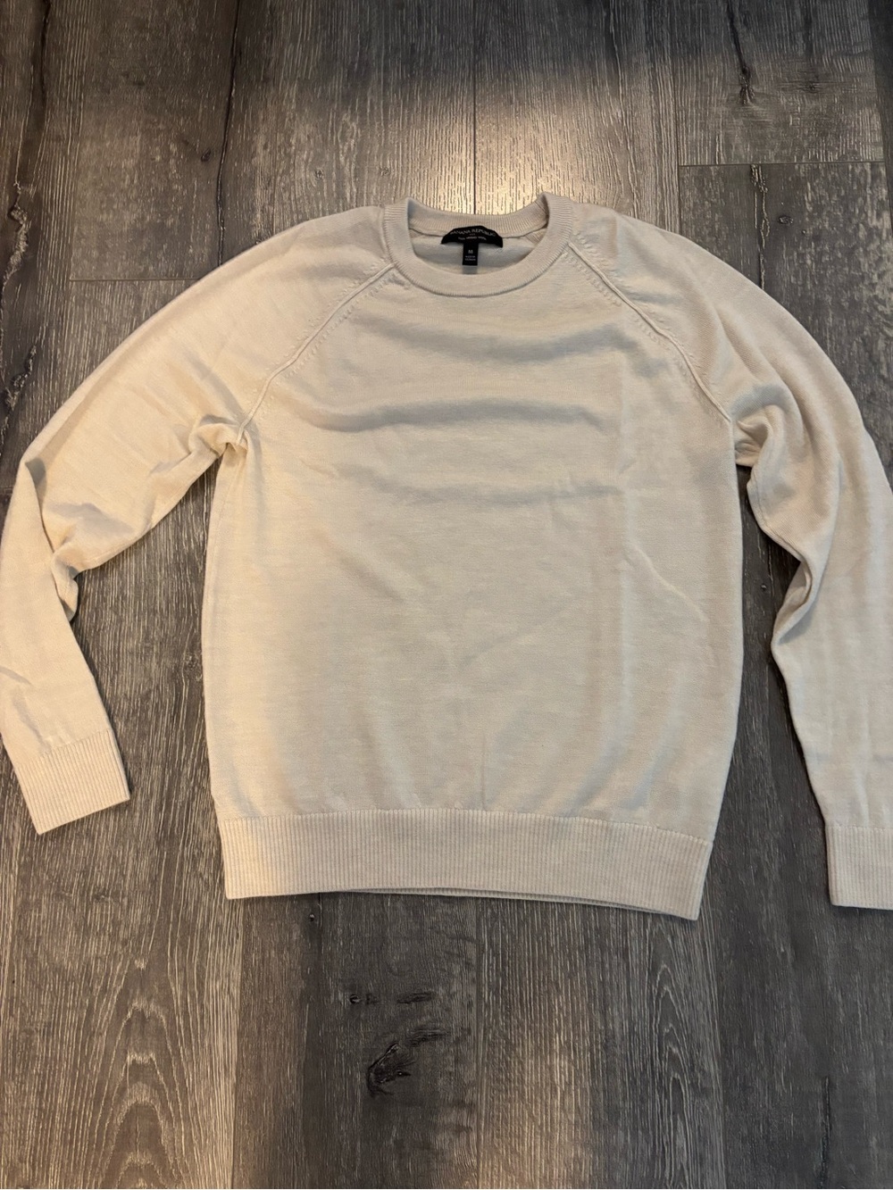 Banana Republic Cream Crewneck Sweater